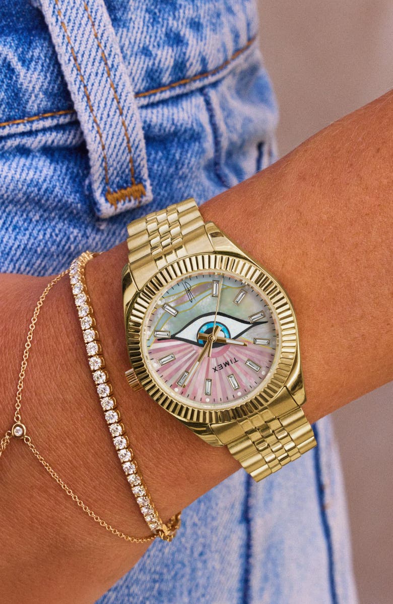 x Jacquie Aiche Guiding Light Bracelet Watch, 36mm