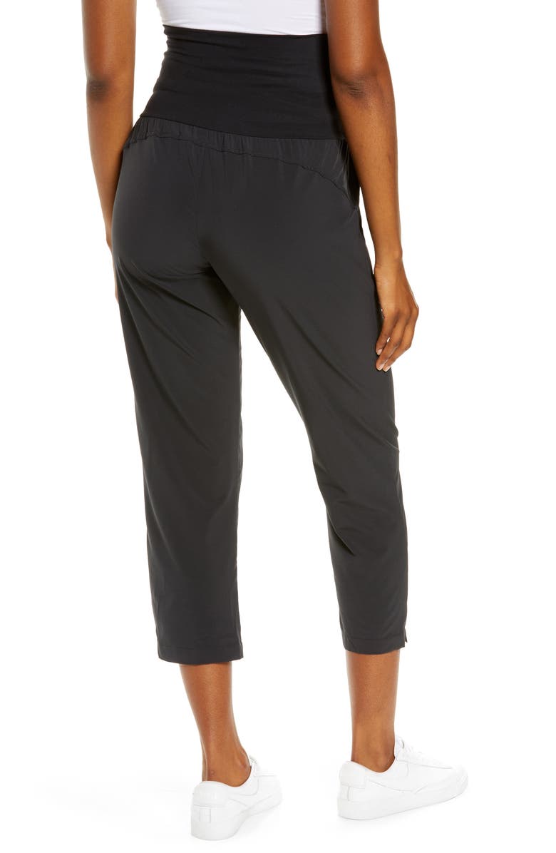 Zella Getaway Crop Maternity Pants, Alternate, color,