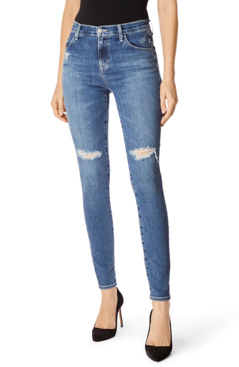 J Brand Maria High Waist Skinny Jeans, Main, color, 