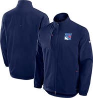 FANATICS Men's Fanatics Navy New York Rangers Authentic Pro Rink Full-Zip Coaches Jacket