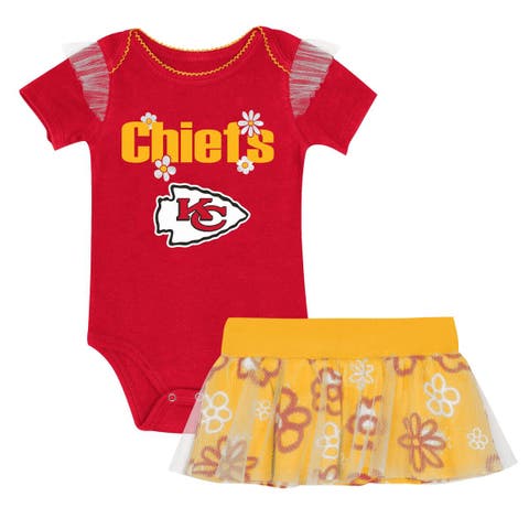 Girls Newborn Outerstuff Red Kansas City Chiefs My Team Rocks Bodysuit and Skirt Set