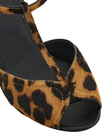 FERRAGAMO Ely Genuine Calf Hair T-Bar Sandal (Women) | Nordstrom