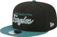 New Era Men's New Era Black Philadelphia Eagles Core Team Script 9FIFTY Snapback Hat