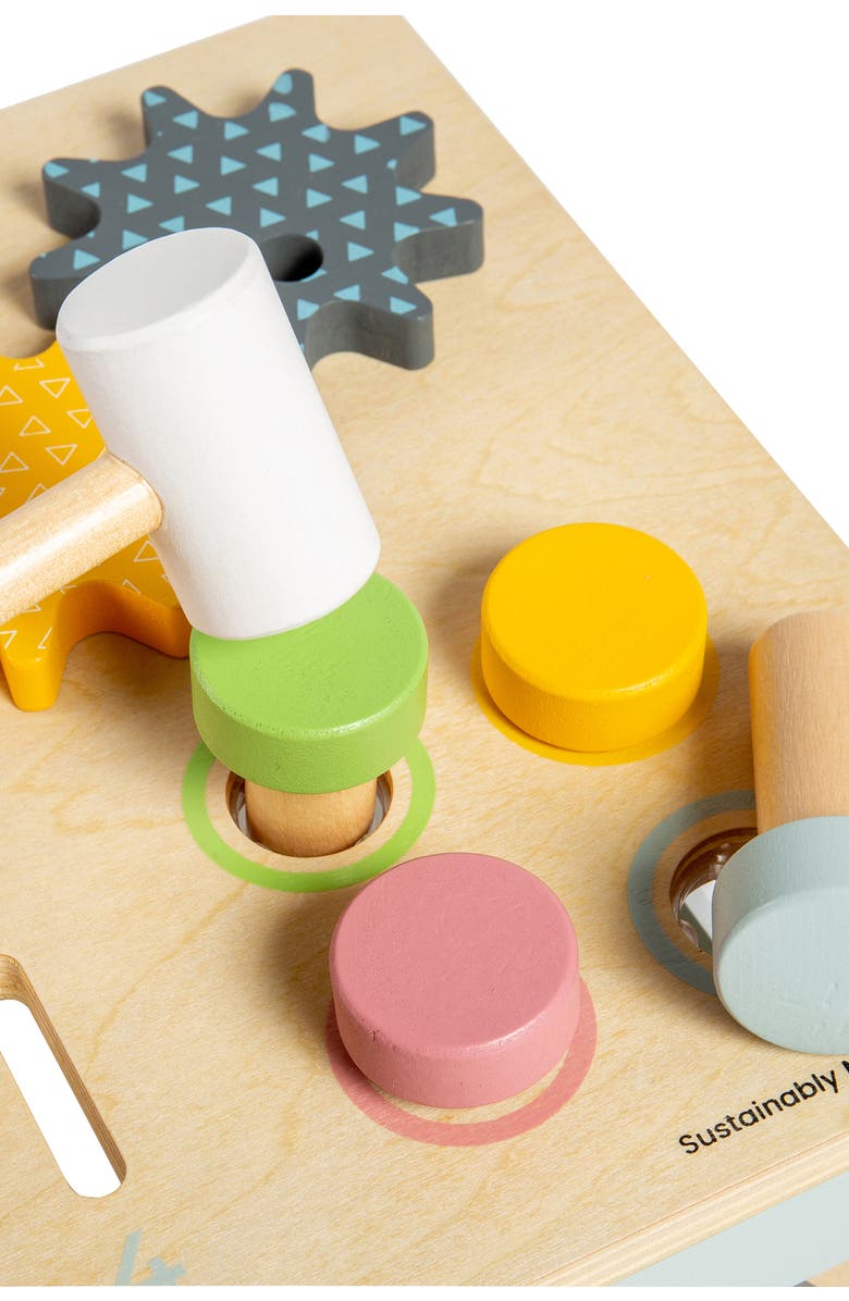 Bigjigs Toys FSC<sup>®</sup> Certified Tabletop Activity Bench, Alternate, color, White