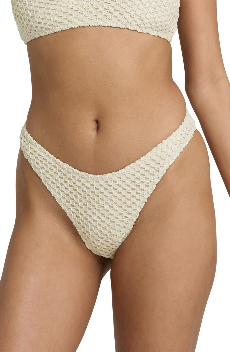 Billabong Twisted Tides Hike Bikini Bottoms, Alternate, color, White Cap