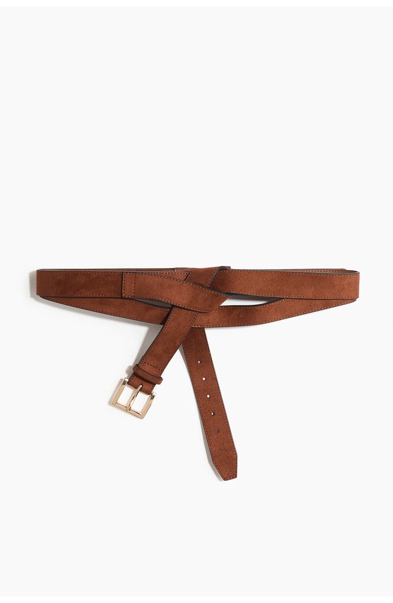 H&M Double-strap Waist Belt, Main, color, Brown