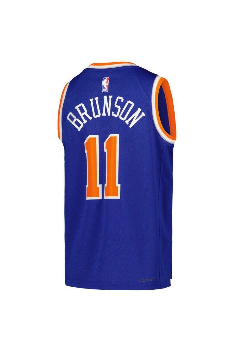 Youth Nike Jalen Brunson Blue New York Knicks Swingman Jersey - Icon Edition, Alternate, color, Blue