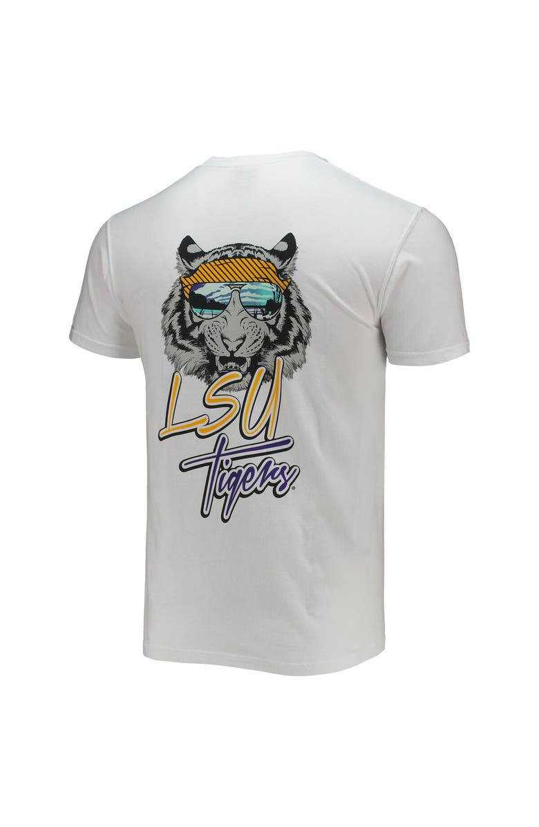 IMAGE ONE Men's White LSU Tigers Mascot Bandana T-Shirt, Alternate, color, 