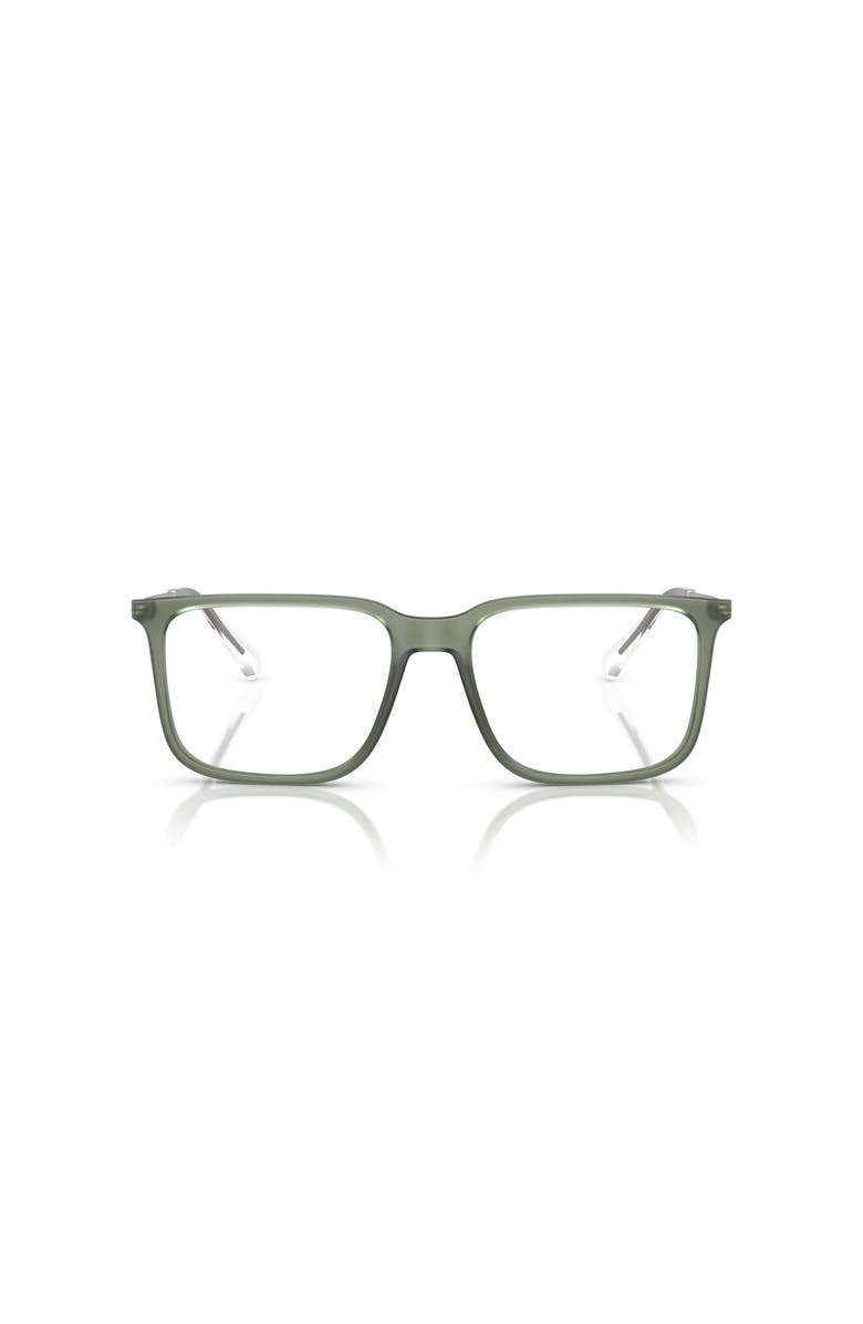 Armani Exchange 55mm Square optical glasses, Alternate, color, Green