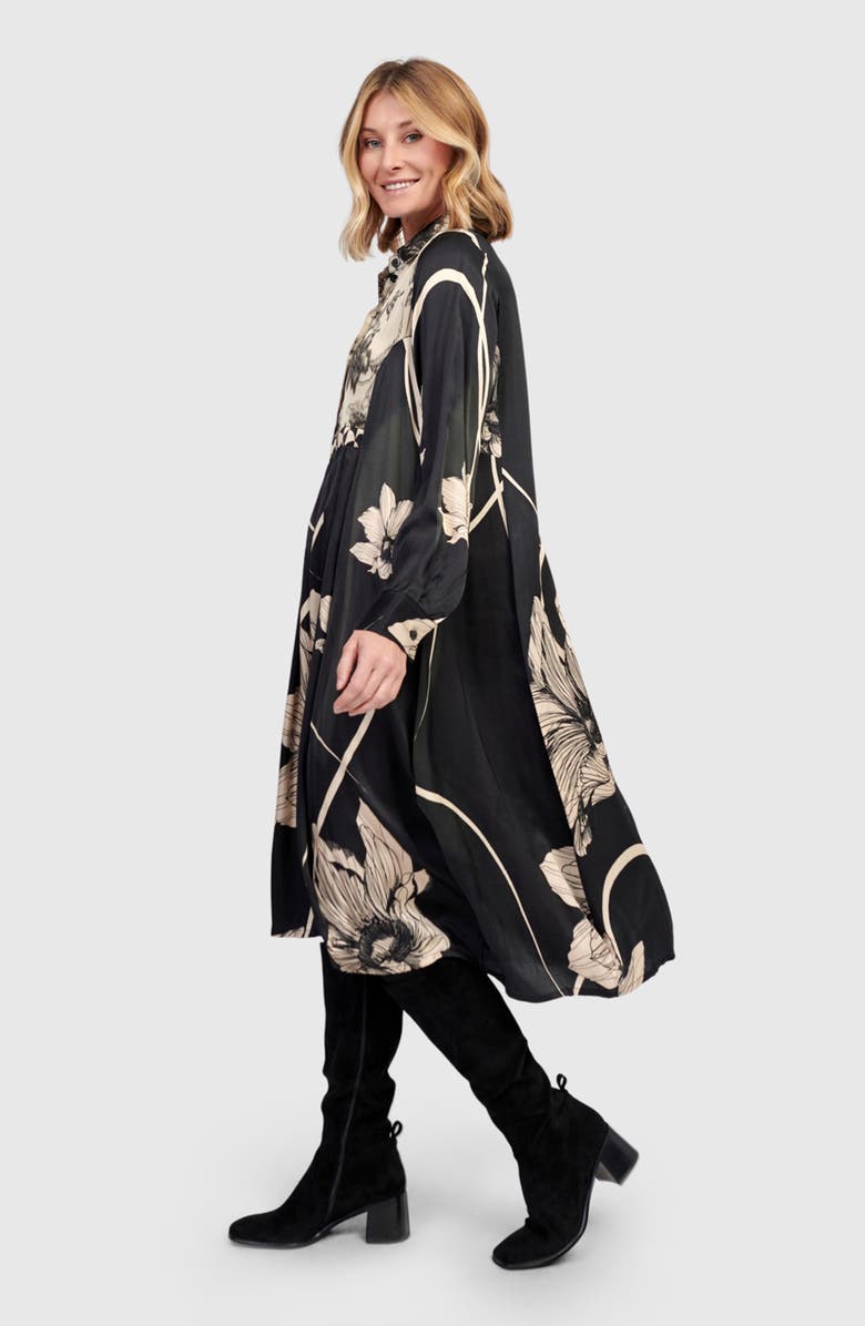 Alembika Filigree Babydoll Shirtdress, Alternate, color, Mix