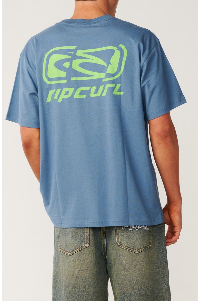 Archive Ripped Graphic Cotton T-Shirt, Alternate, color, BLUEFIN