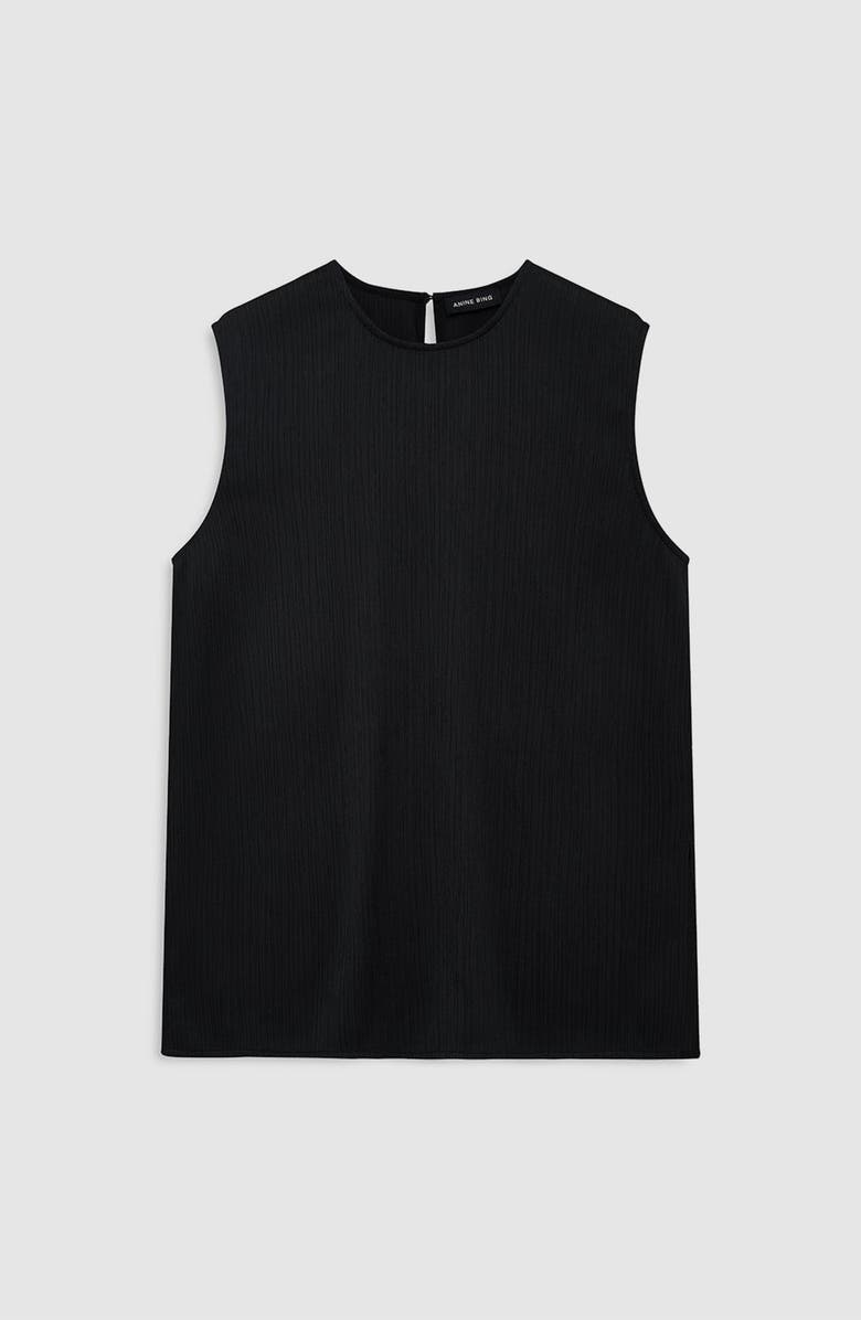 ANINE BING Malia Top, Alternate, color, Black