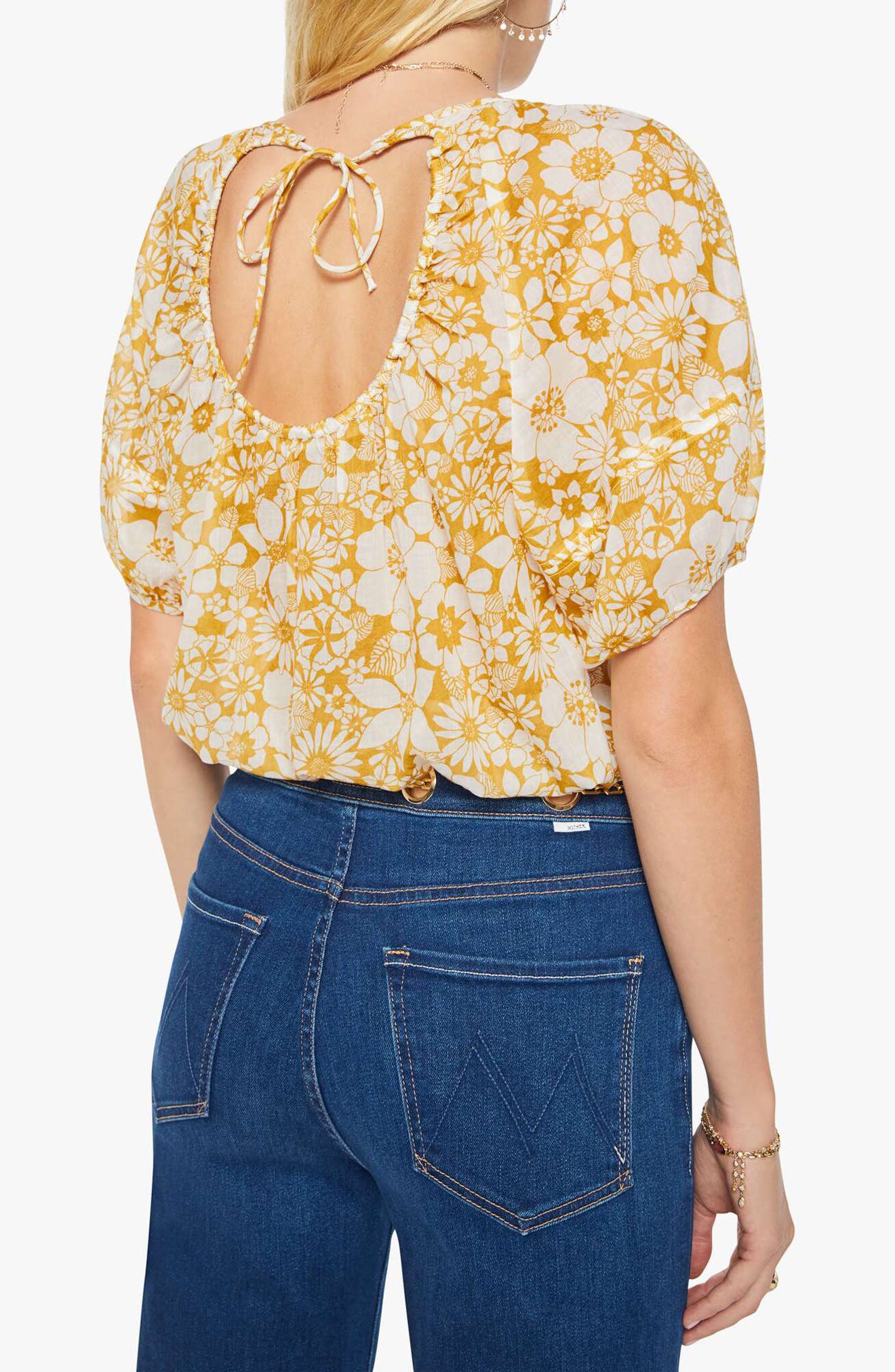 The Party in the Back Floral Cotton Crop Top - image 2