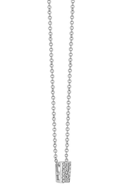 Bony Levy Diamond Pavé Initial Pendant Necklace In 18k White Gold - N