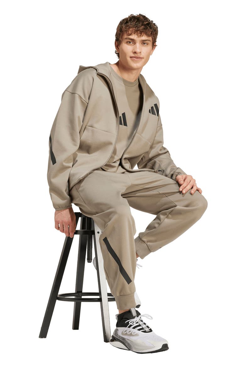 New ZNE Full-Zip Hoodie, Alternate, color, CLAY