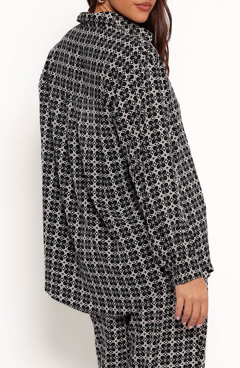 Petal & Pup Haddie Geo Floral Button-Up Shirt, Alternate, color, Quinn