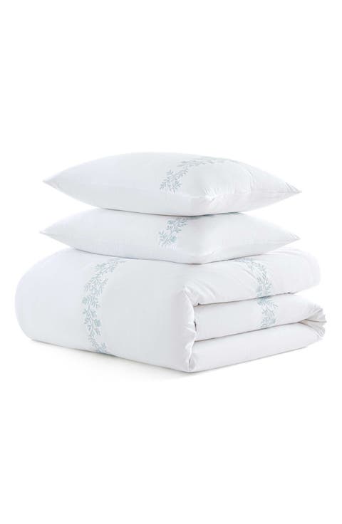 Garden Path Embroidery Cotton Duvet Set
