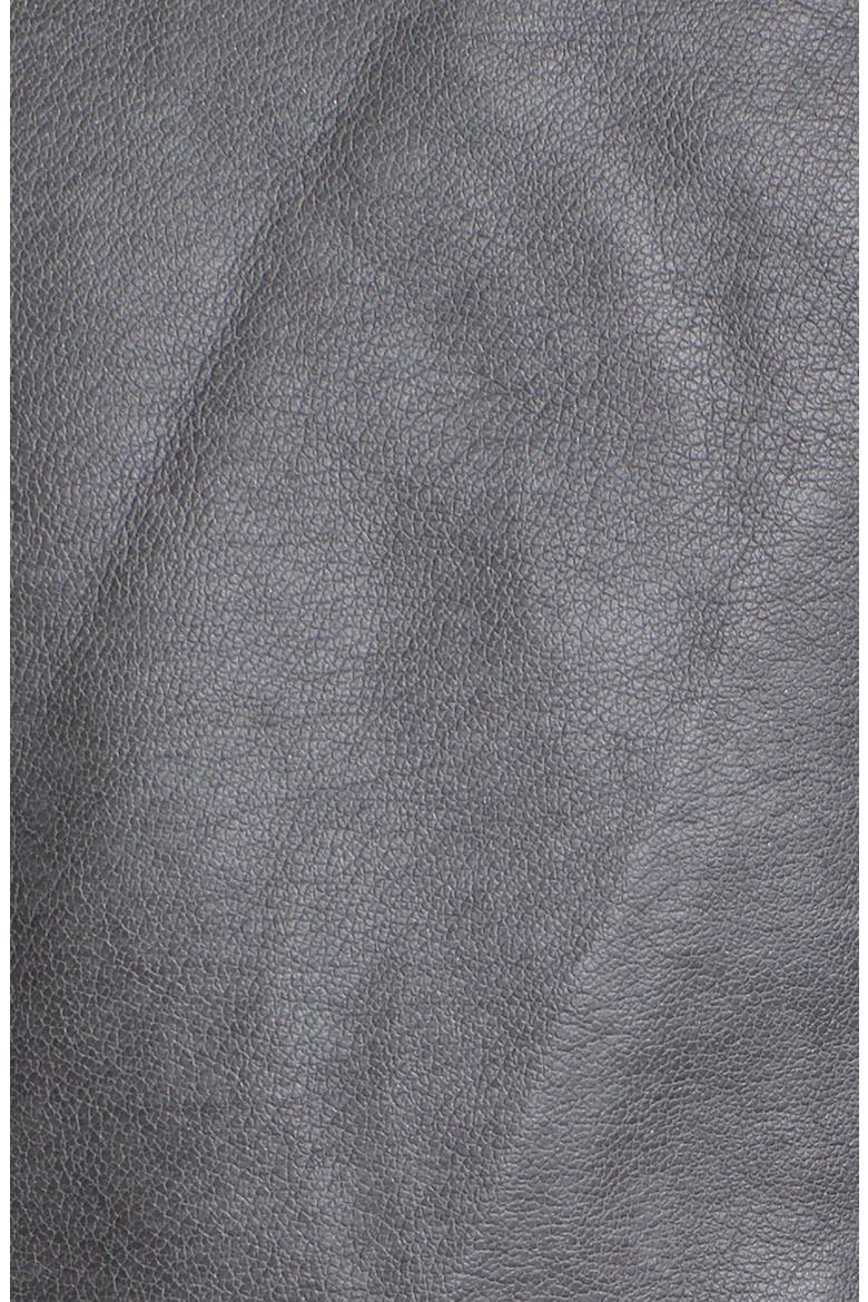 'Heathcliff' Hooded Faux Leather Jacket, Alternate, color, LIGHT GREY