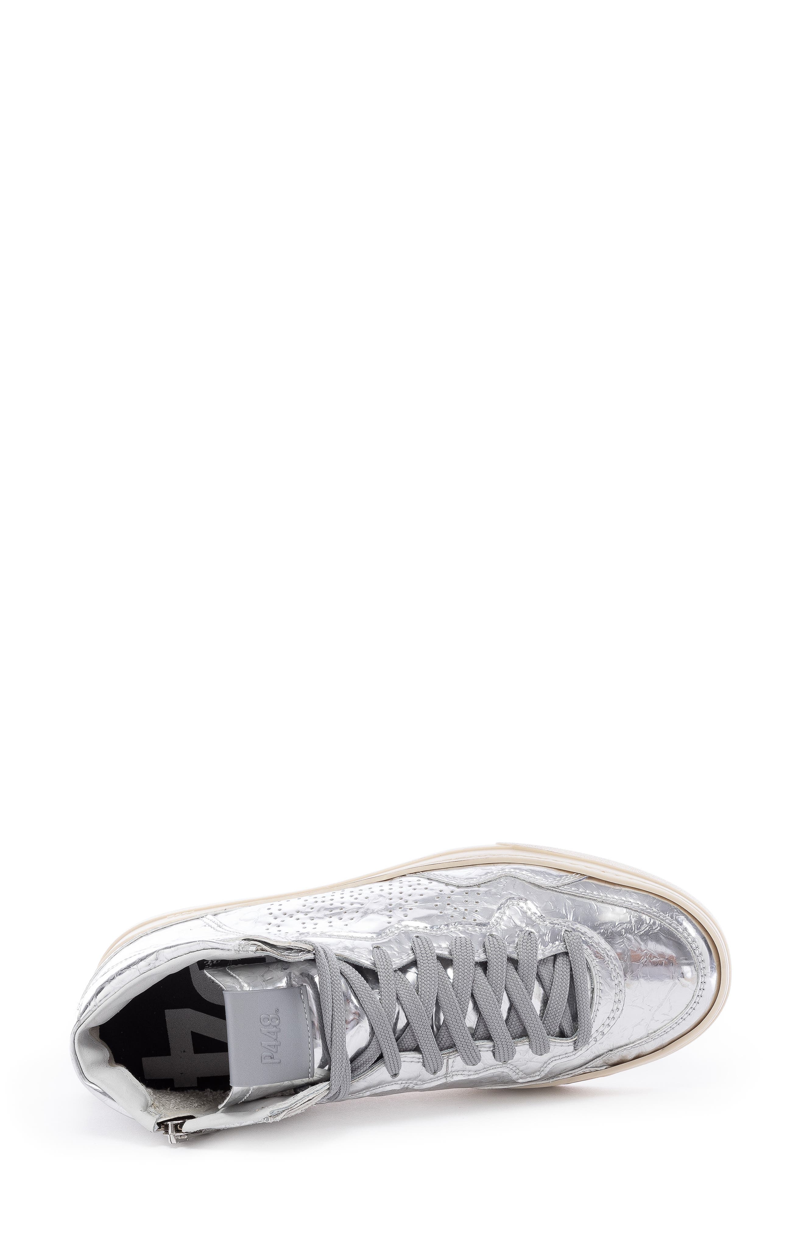 P448 Balihi High Top Sneaker, Alternate, color, Silver