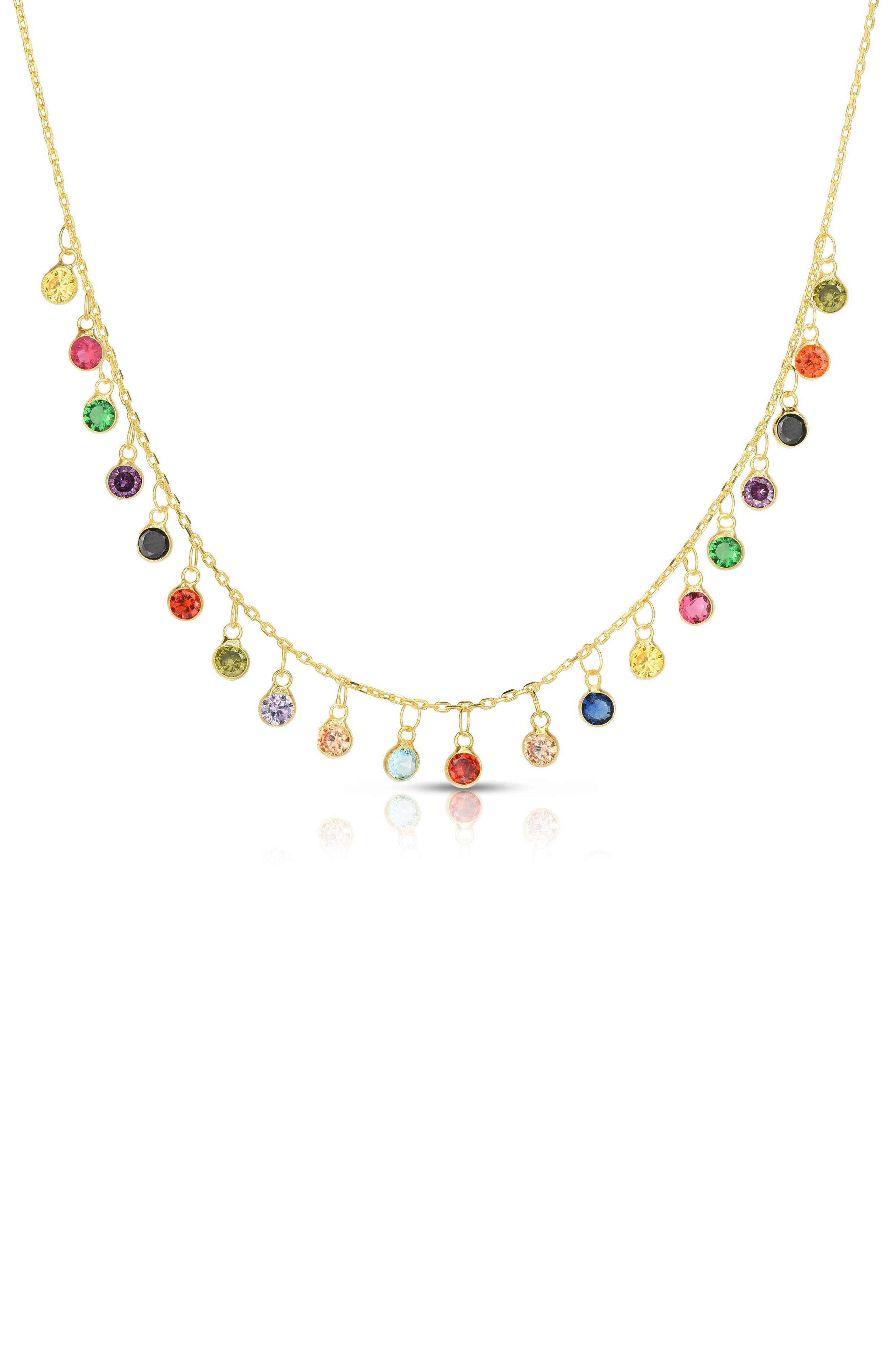 SPHERA MILANO Cubic Zirconia Charm Necklace