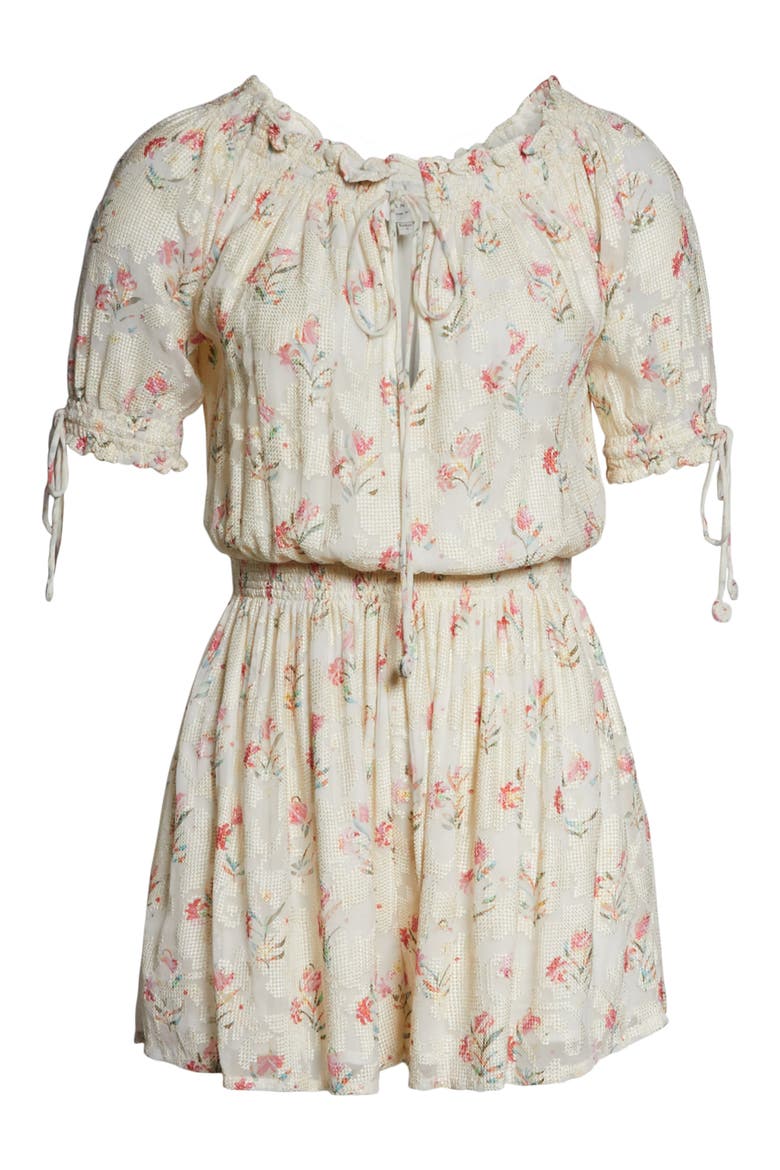 Off the Shoulder Cover-Up Romper, Alternate, color, BLUSH