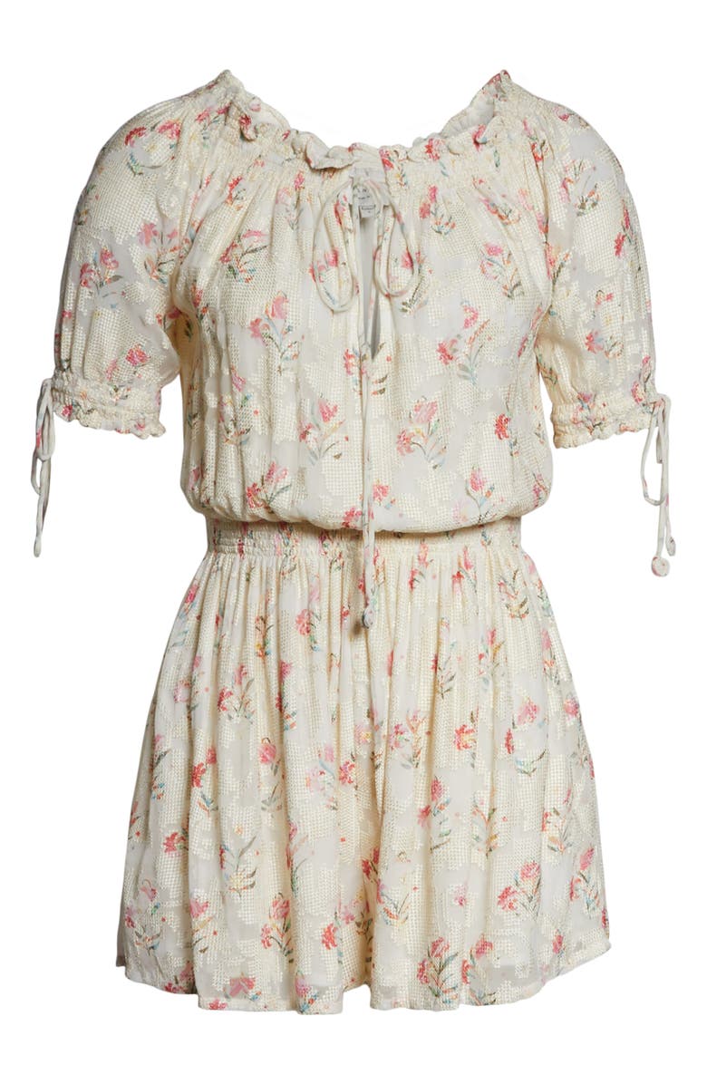 Hemant & Nandita Off the Shoulder Cover-Up Romper, Alternate, color, 