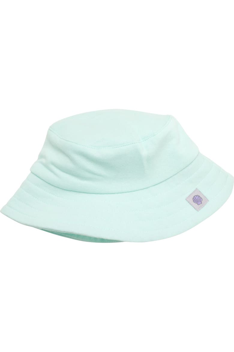 The Little Mermaid Princess Ariel Bubble Shortall Tee and Hat Set, Alternate, color, Ariel Flounder Aqua