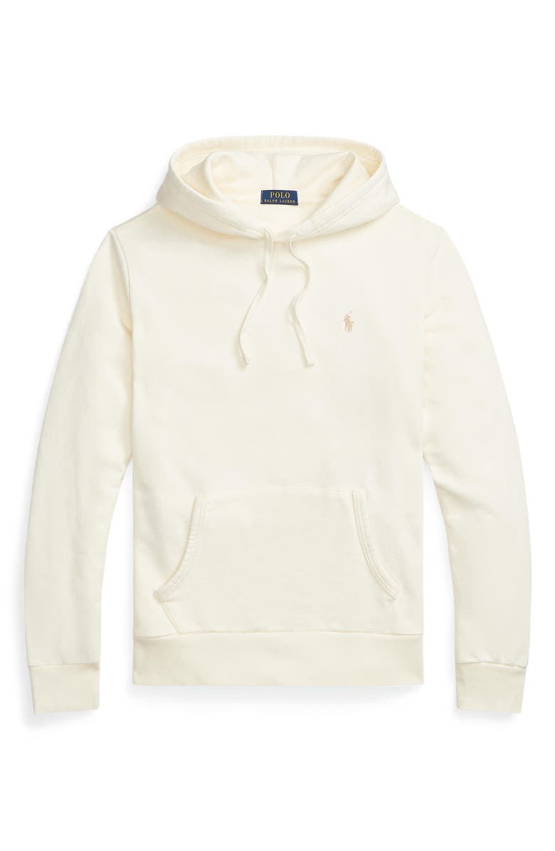 Polo Ralph Lauren Loopback Cotton Fleece Hoodie, Alternate, color, Clubhouse Cream