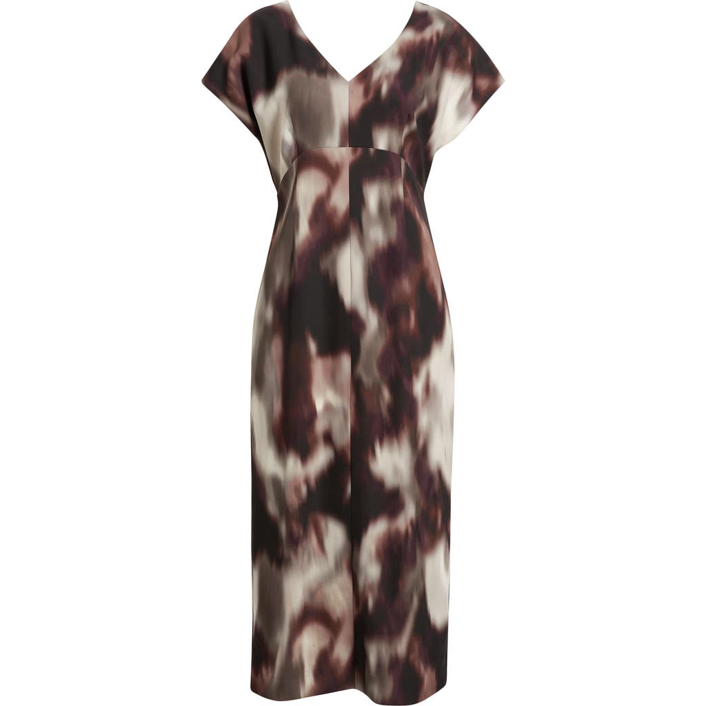 Nordstrom Print Maxi Dress In Brown