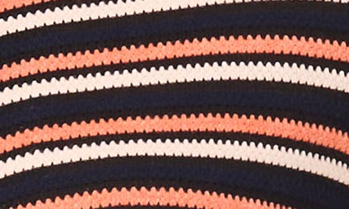 Cece Stripe Knit Cardigan In Black