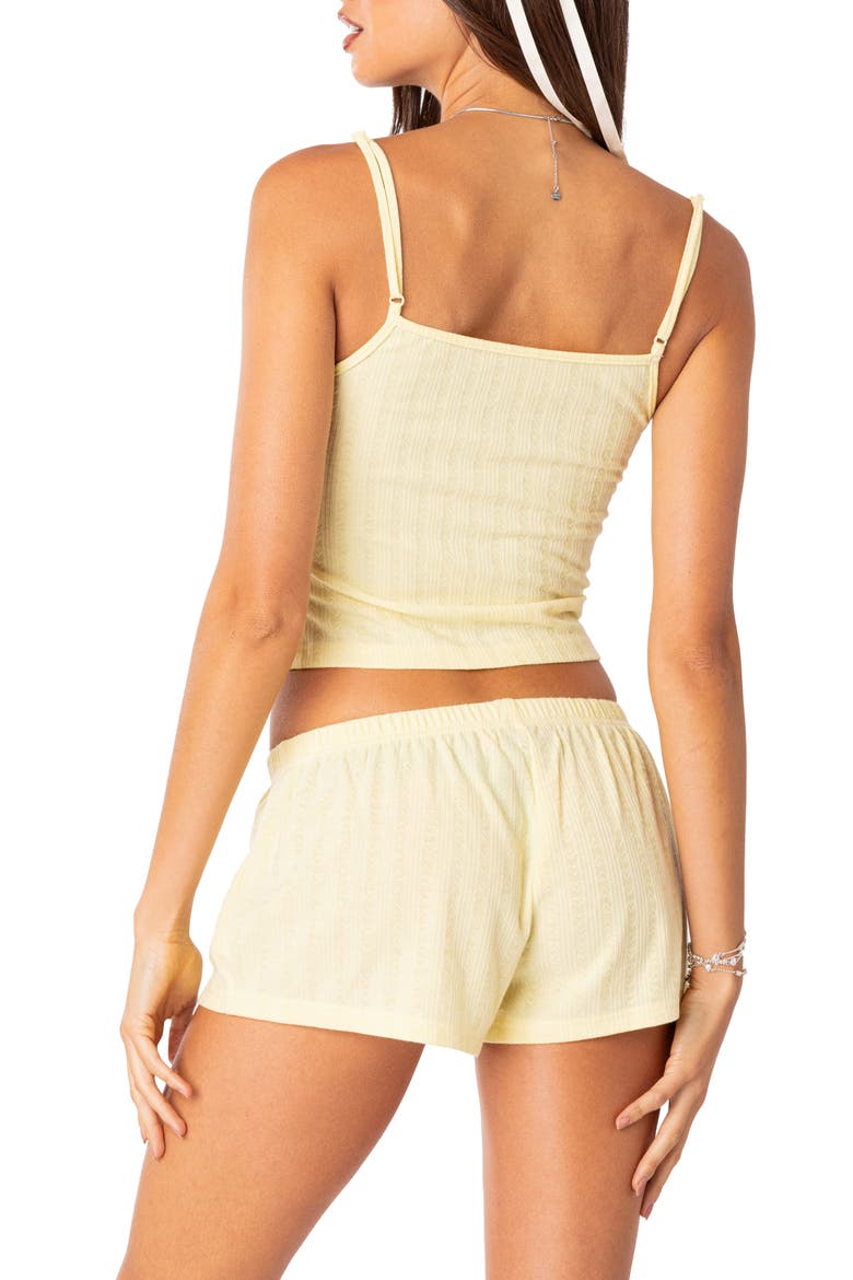 Irene Pointelle Camisole, Alternate, color, YELLOW