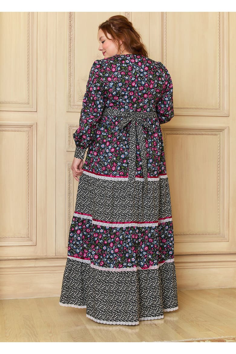 Katie Cottagecore Prairie Maxi Dress, ModCloth x Gunne Sax, Alternate, color, Enchanting Bloom