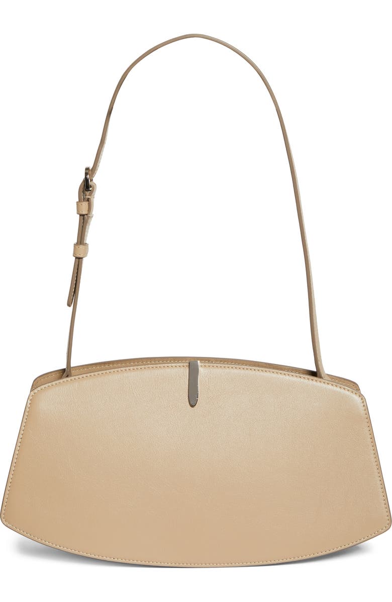 SAVETTE The Florence Leather Shoulder Bag, Main, color, Clay