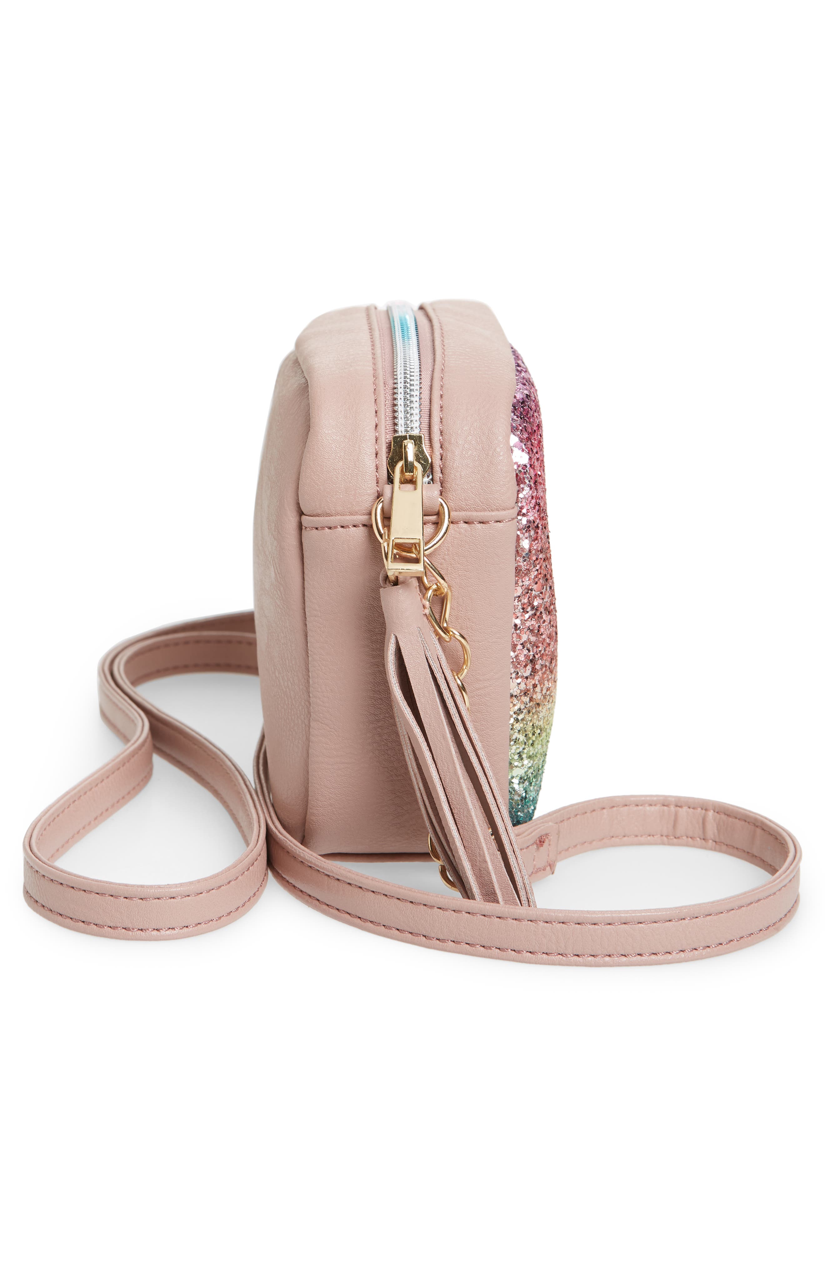 OMG Accessories OMG Glitter Crossbody Bag, Alternate, color, 