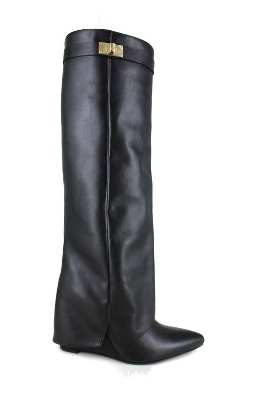 Zigi Knee High Boot In Black Leather