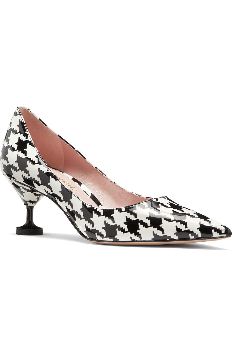 Kate Spade New York garnish pointed toe pump, Main, color, Black Multi.