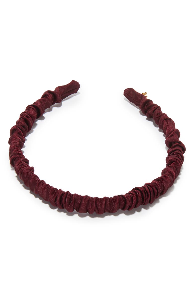 Lele Sadoughi Jessie Gathered Silk Headband, Alternate, color, 