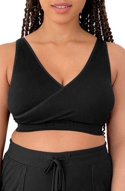 Busty Sublime Adjustable Crossover Nursing & Lounge Bra -Sizing Options from E-I Cup