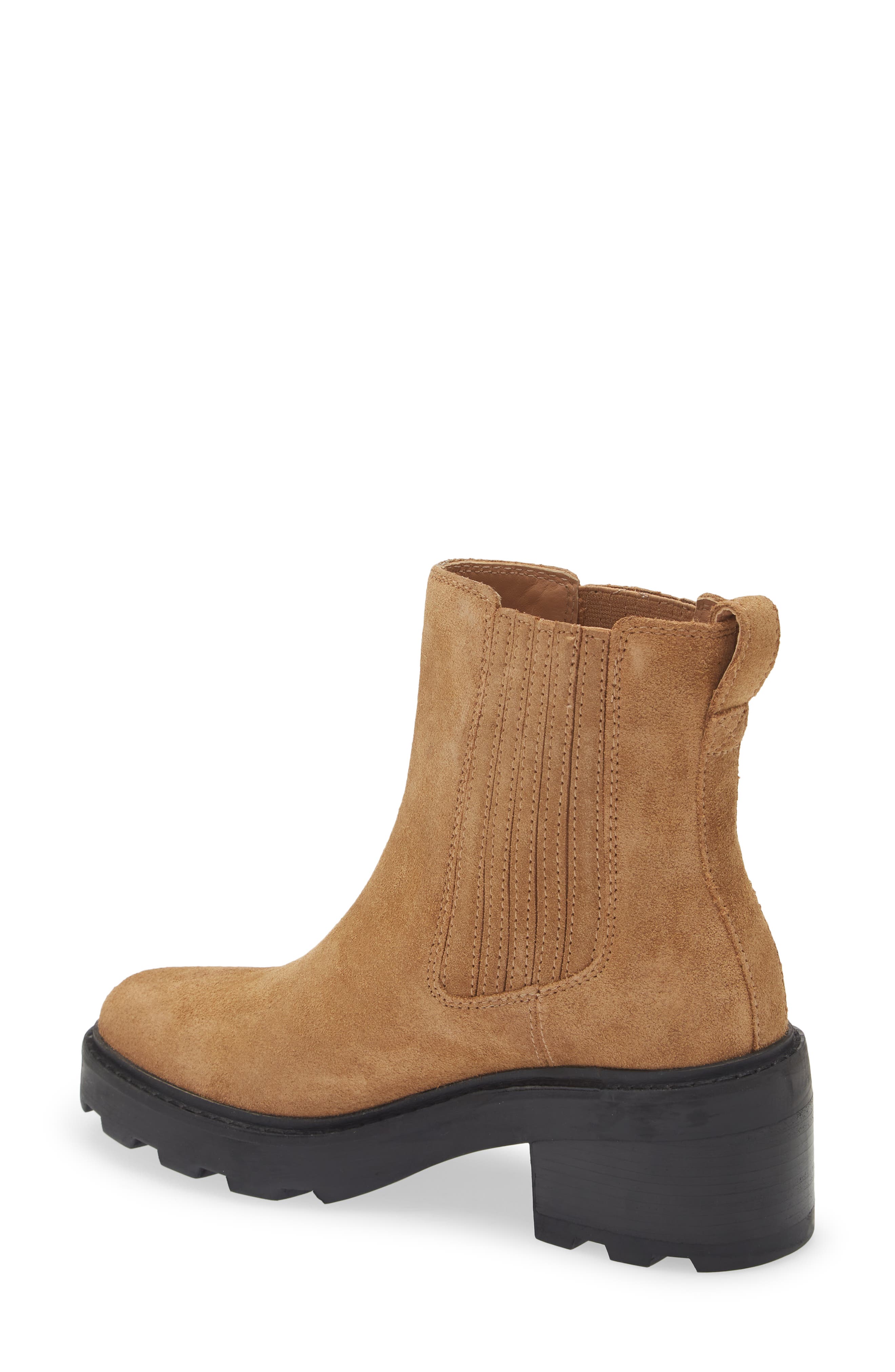 Madewell The Gwenda Platform Ankle Boot, Alternate, color, Toffee