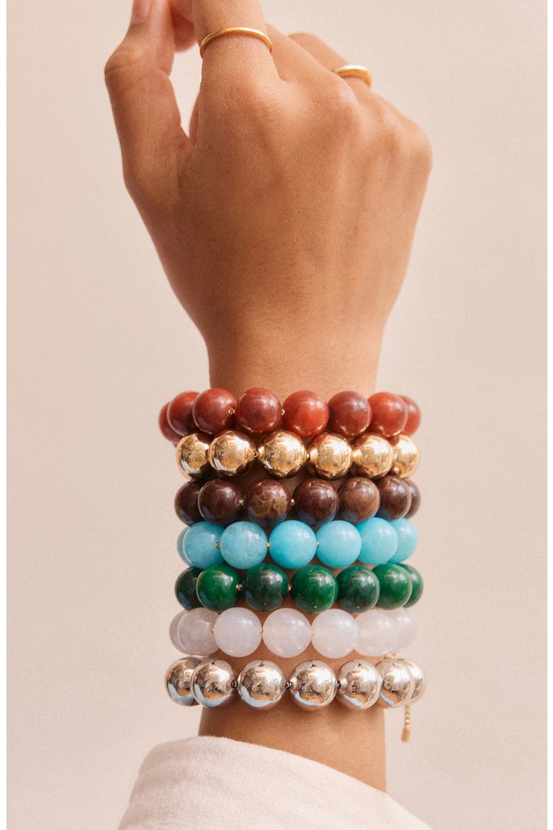 Jane Beaded Bracelet, Alternate, color, RED