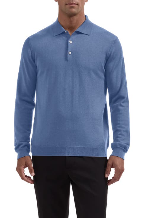 Merino Wool Polo Sweater