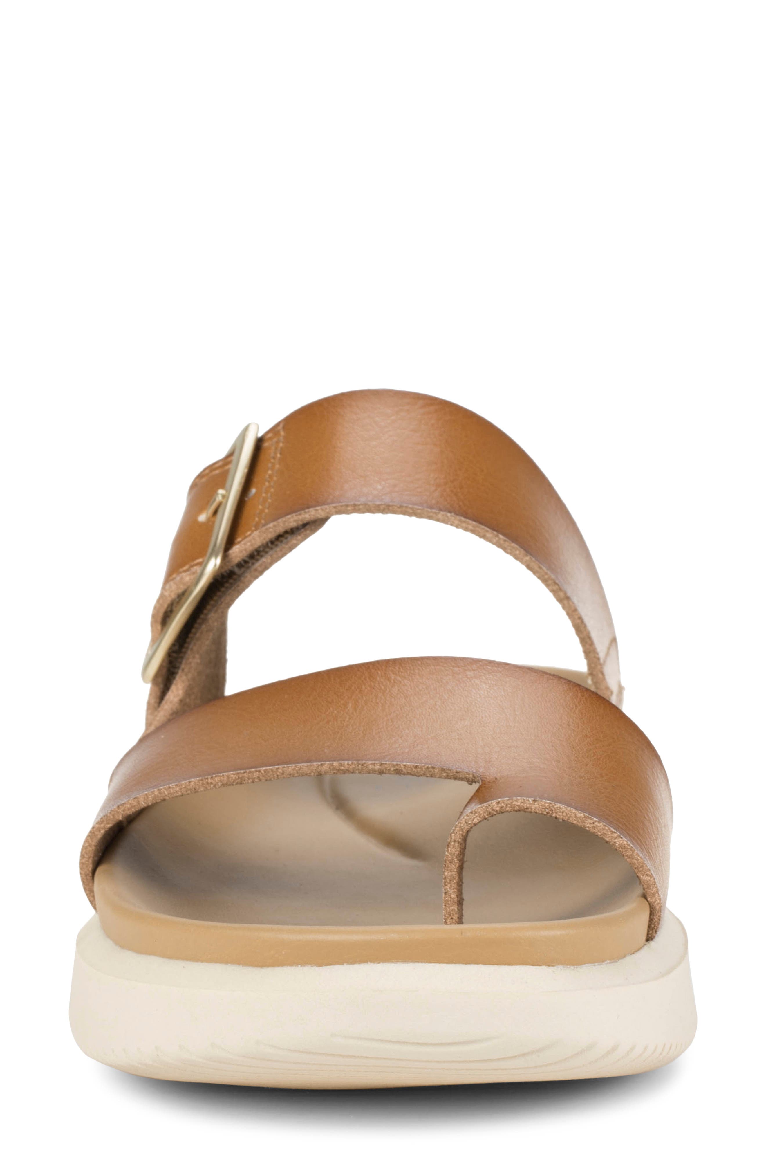 Eliza Slide Sandal, Alternate, color, DARK CARAMEL