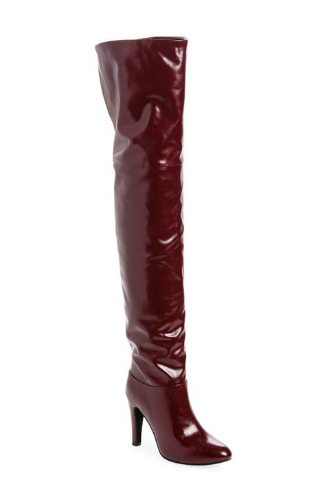 Burgundy Over the Knee Boots for Women Nordstrom