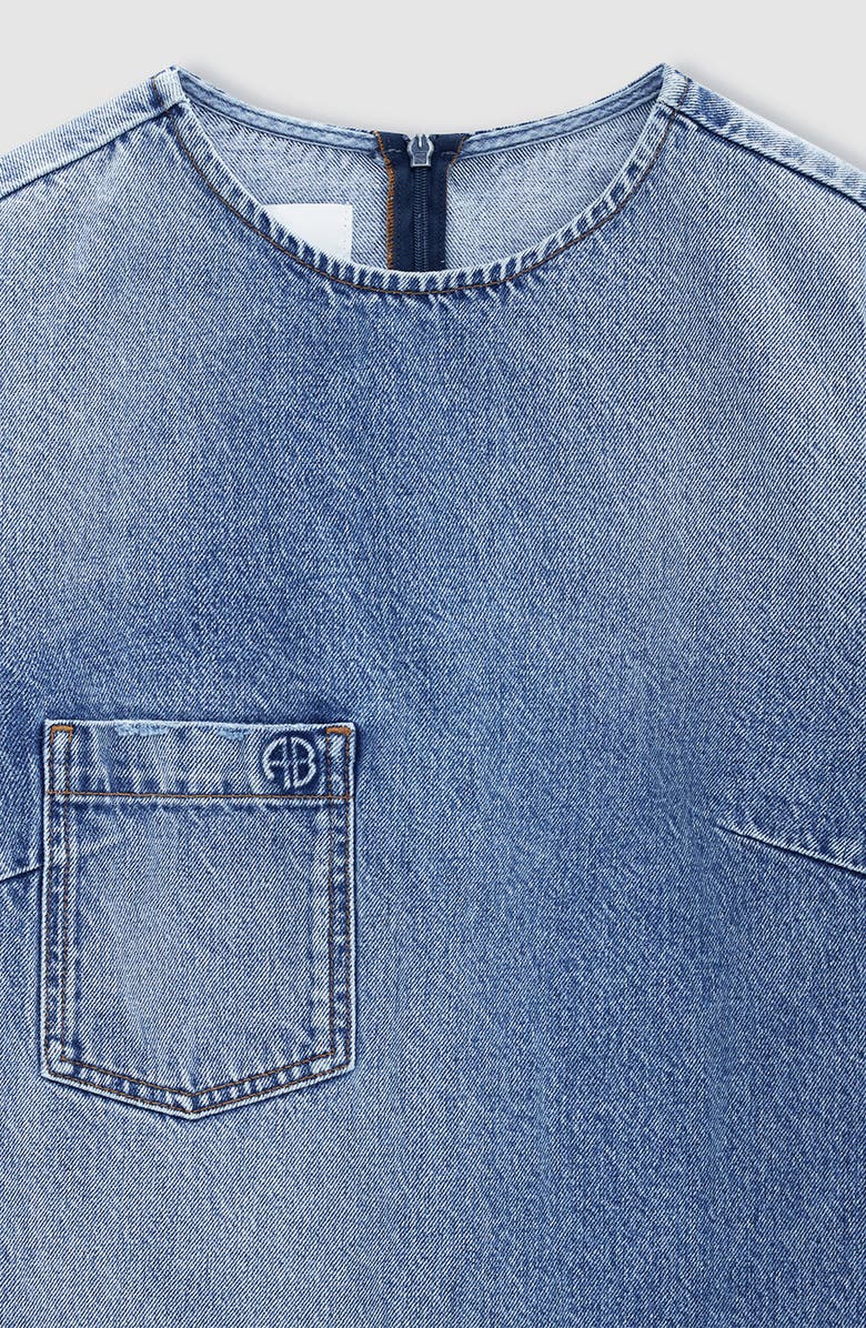 ANINE BING Tulah Dress, Alternate, color, Tidal Blue