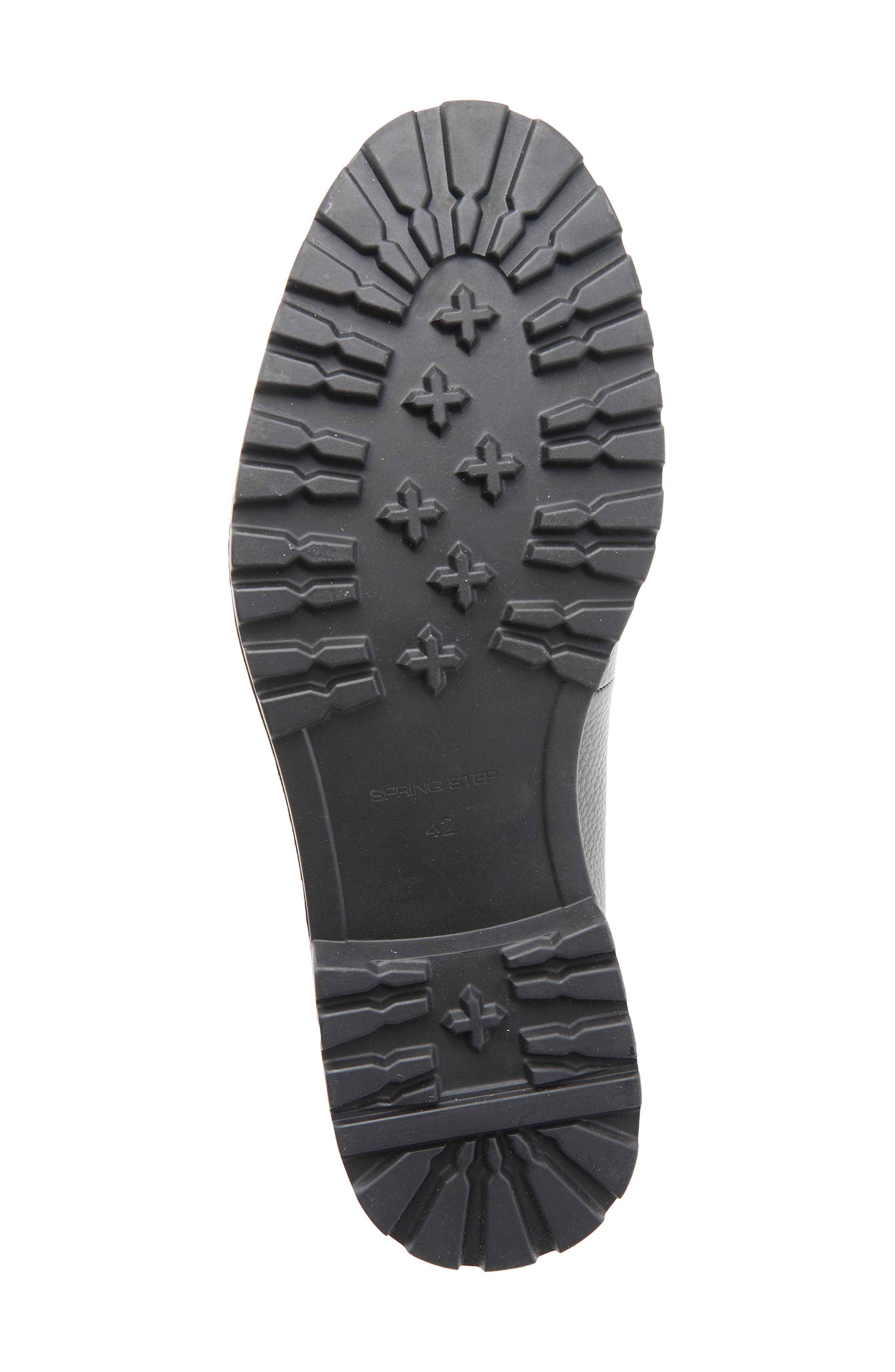 Spring Step Lug Sole Penny Loafer, Alternate, color, Black