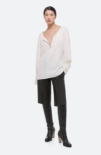 Reversible Long Sleeve Drawstring Top