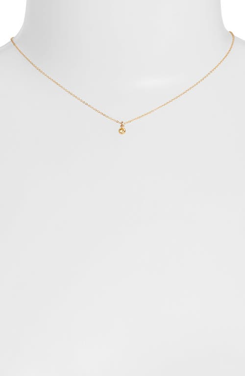 Set & Stones Birthstone Charm Pendant Necklace In Gold