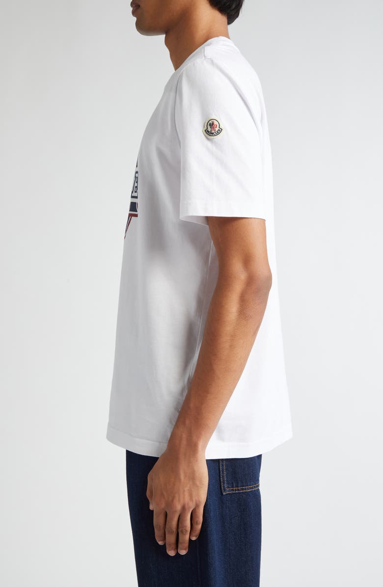 Moncler Logo Graphic T-Shirt, Alternate, color, White