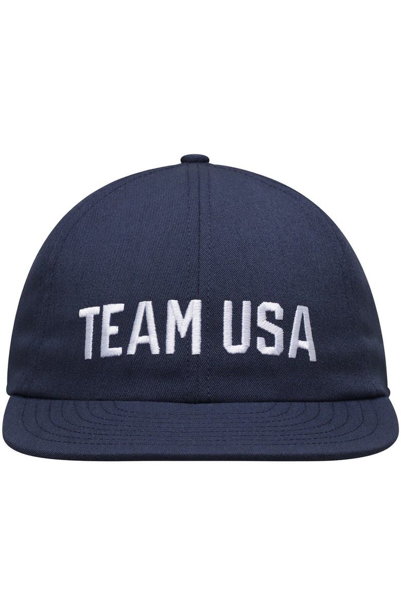 Outerstuff Men's Navy Team USA Primary Slouch Adjustable Hat, Alternate, color,