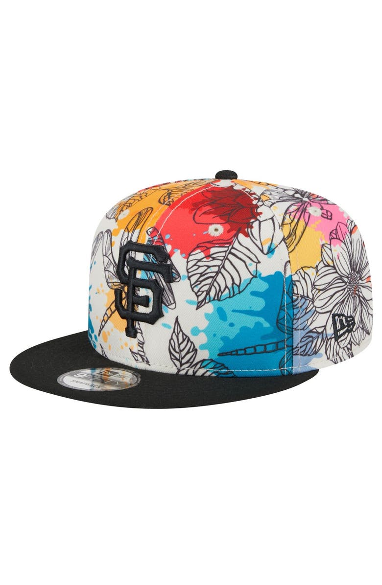 New Era Men's New Era Black San Francisco Giants Spring Training 9FIFTY Snapback Hat, Main, color,